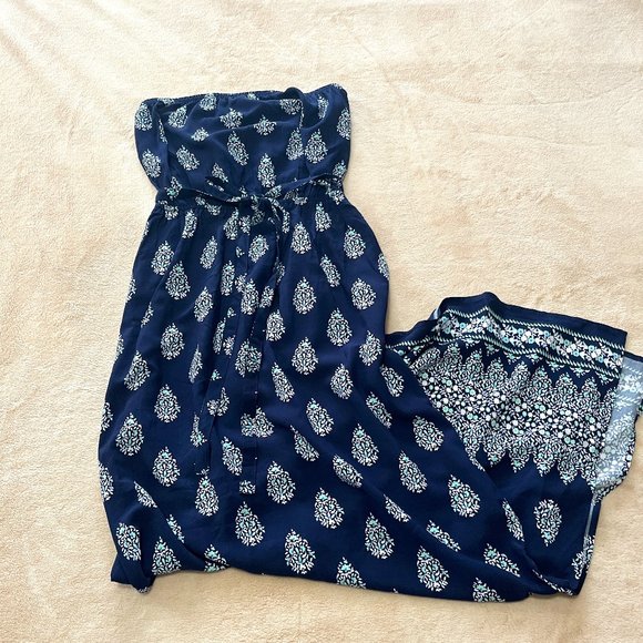 Strapless Print Maxi Dress by Old Navy - Picture 1 of 7